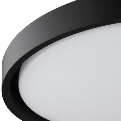 Brilliant - LED stropna svetilka SENORA LED/24W/230V 2700/4000/6500K premer 41 cm črna
