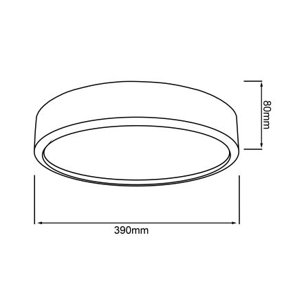 Brilliant - LED stropna svetilka SLIMLINE LED/22W/230V premer 39 cm gumovník