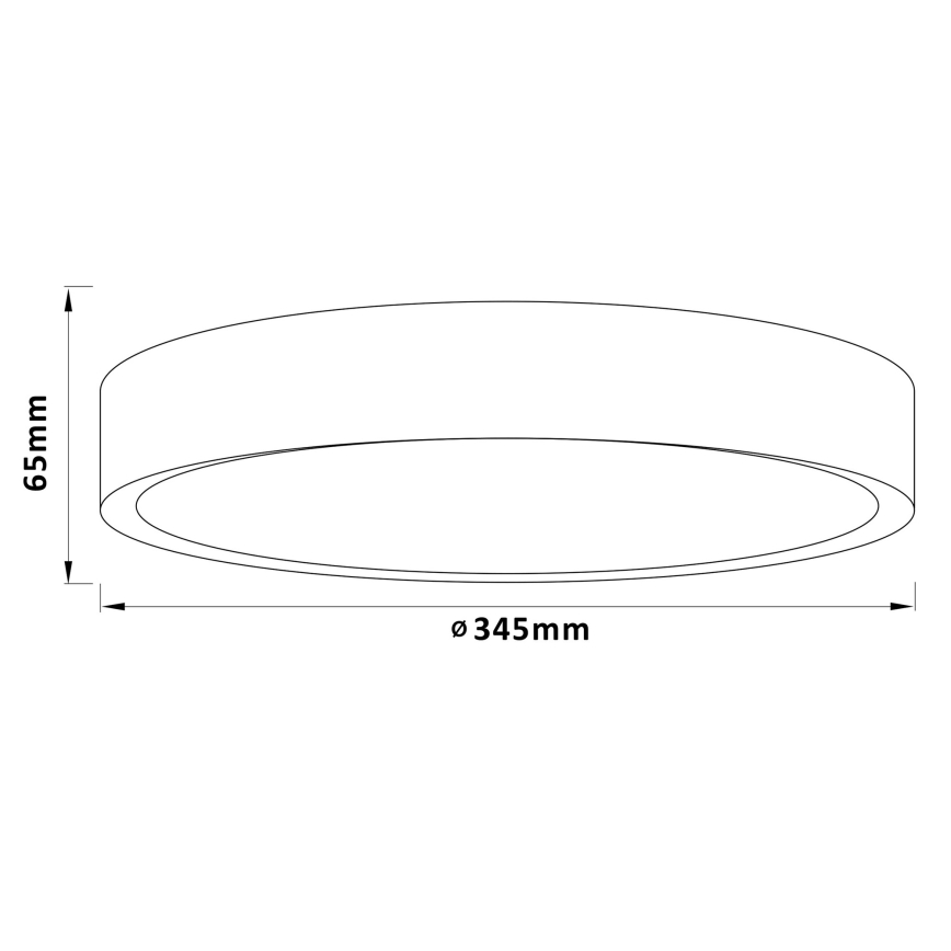 Brilliant - LED stropna svetilka SLIMLINE LED/24W/230V, premer 34,5 cm, fikus