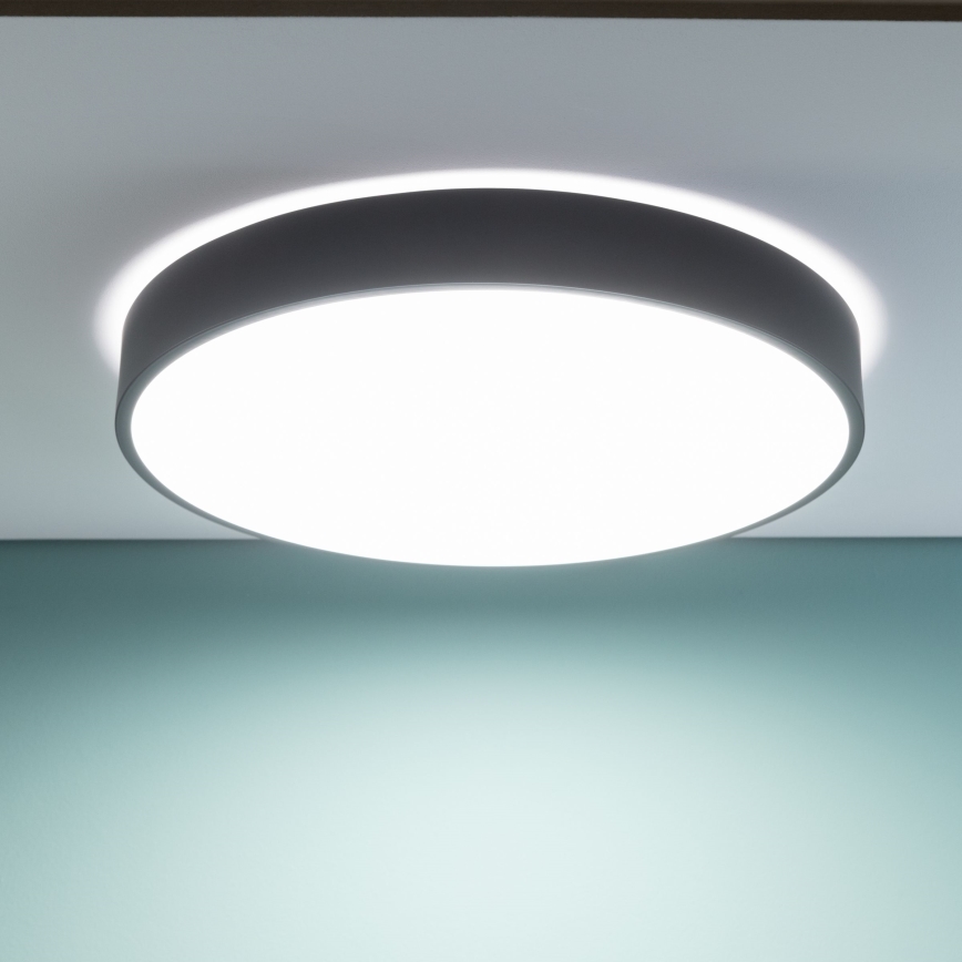 Brilliant - LED Zatemnjiva stropna svetilka SLIMLINE LED/60W/230V 3000-6500K premer 49 cm črna + daljinski upravljalnik