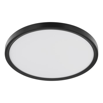 Brilliant - LED stropna svetilka z detektorjem gibanja in senzorjem teme GALO LED/26W/230V, premer 40 cm, črna