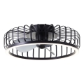 Brilliant - LED stropna svetilka z zatemnitvijo in ventilatorjem CAPO LED/36W/230V 2700-6500K premer 48 cm črna + daljinski upravljalnik