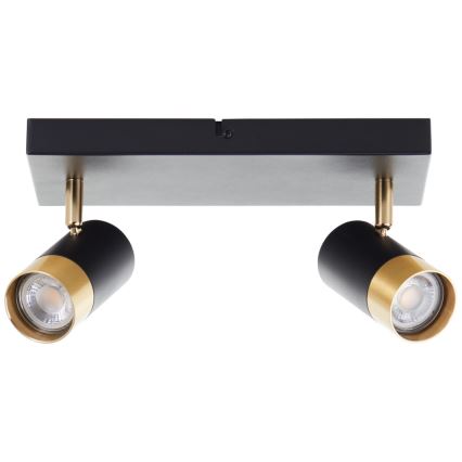 Brilliant - LED točkovna svetilka VIGOLO 2xGU10/5W/230V črna/zlata