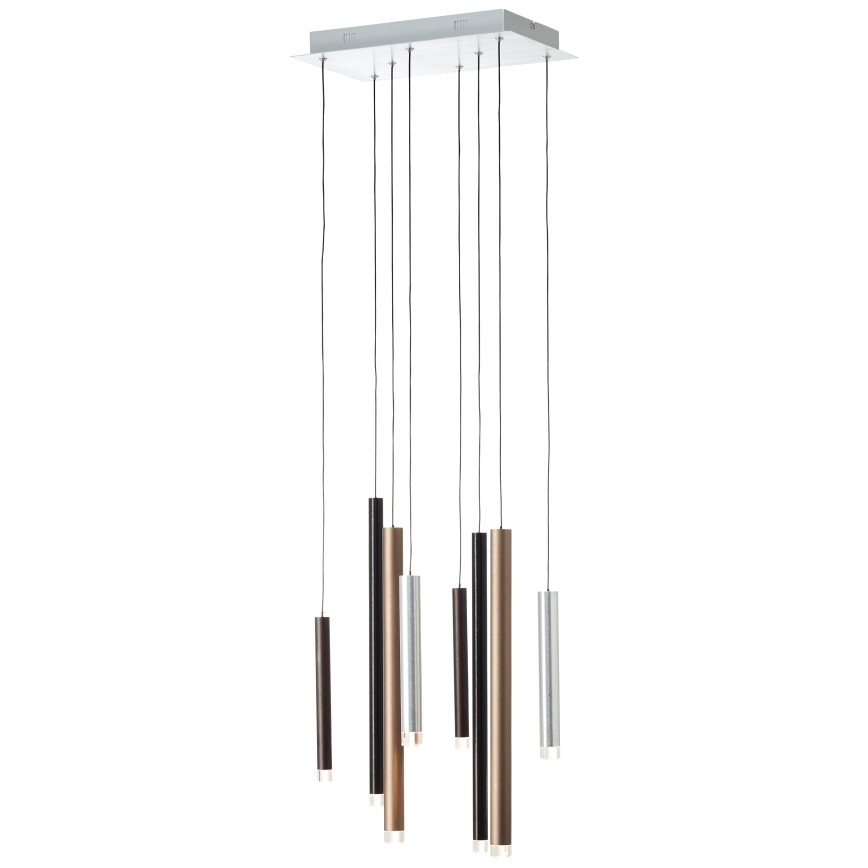 Brilliant - zatemljiv LED lestenec na kablu CEMBALO LED/32W/230V matni krom/črna/rjava