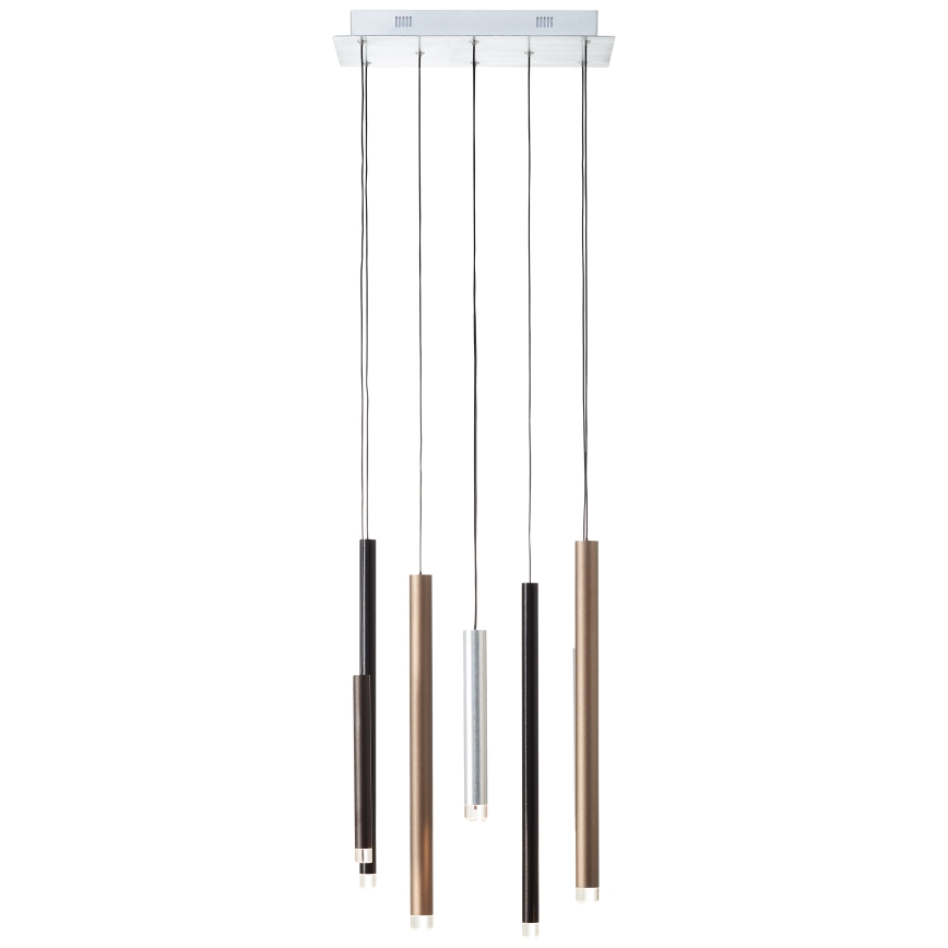 Brilliant - zatemljiv LED lestenec na kablu CEMBALO LED/32W/230V matni krom/črna/rjava