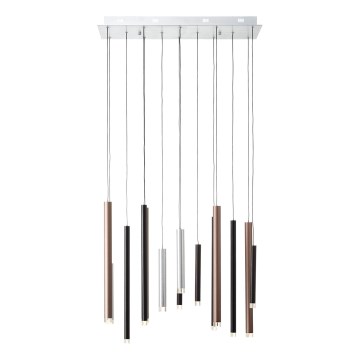 Brilliant - LED zatemljiv lestenec na kablu CEMBALO LED/60W/230V matni krom/črna/rjava