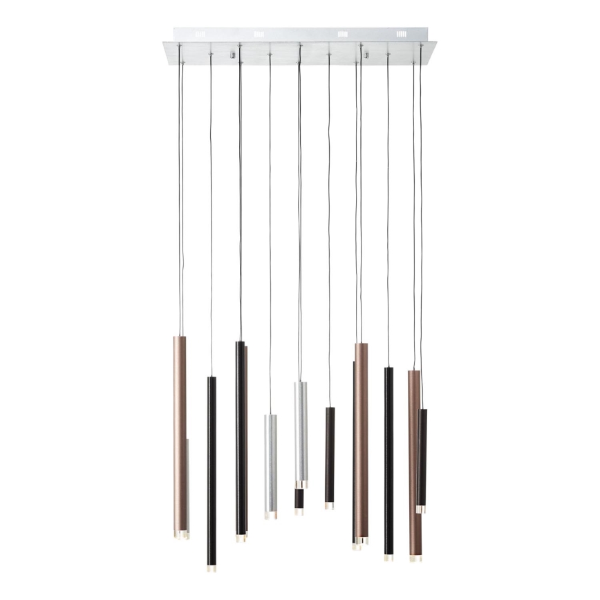 Brilliant - LED zatemljiv lestenec na kablu CEMBALO LED/60W/230V matni krom/črna/rjava
