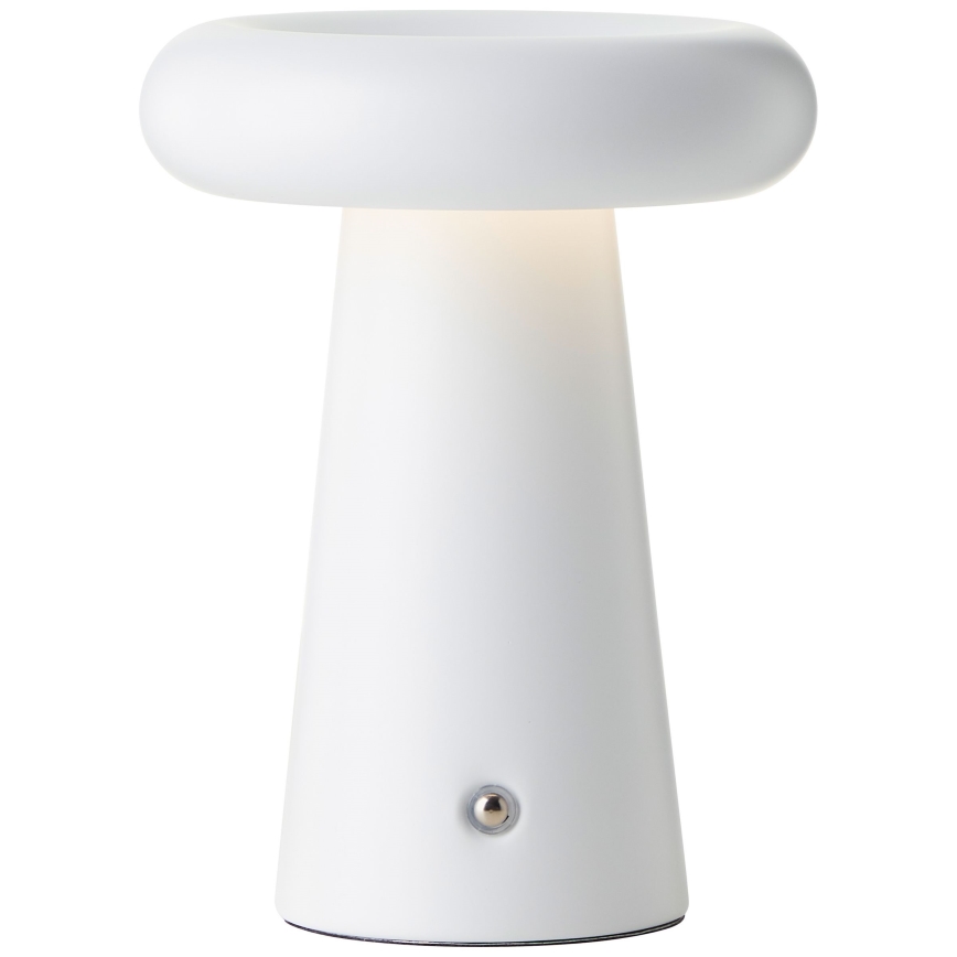 Brilliant - LED Zatemnitvena namizna svetilka na dotik MUFFIN LED/3W/5V USB IP44 bela