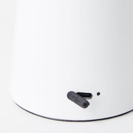 Brilliant - LED Zatemnitvena namizna svetilka na dotik MUFFIN LED/3W/5V USB IP44 bela