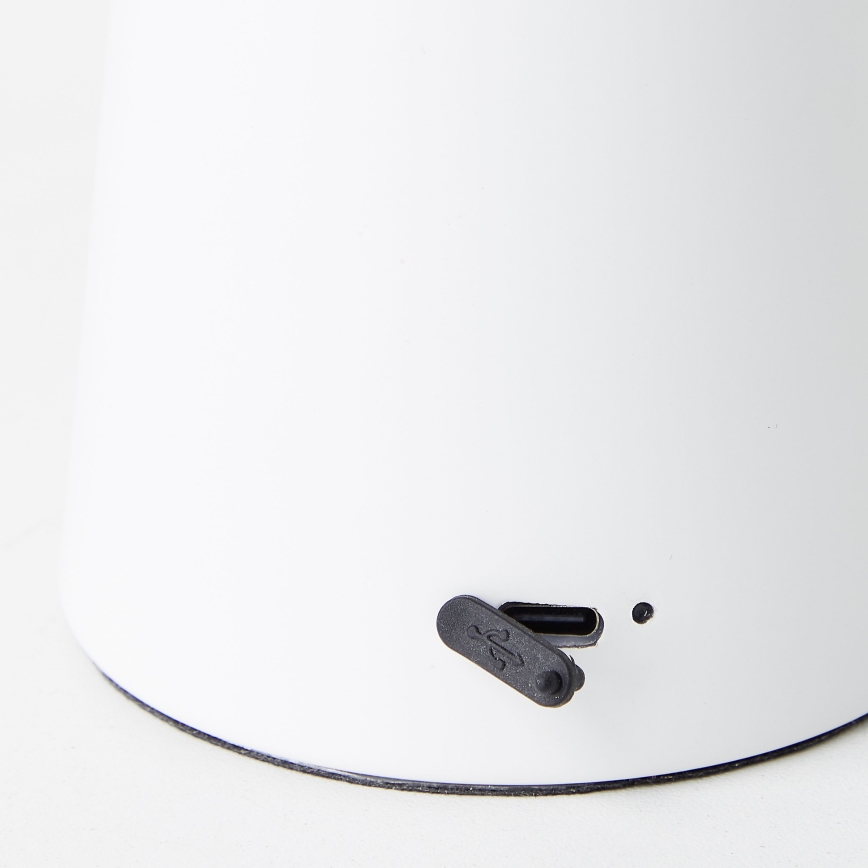 Brilliant - LED Zatemnitvena namizna svetilka na dotik MUFFIN LED/3W/5V USB IP44 bela