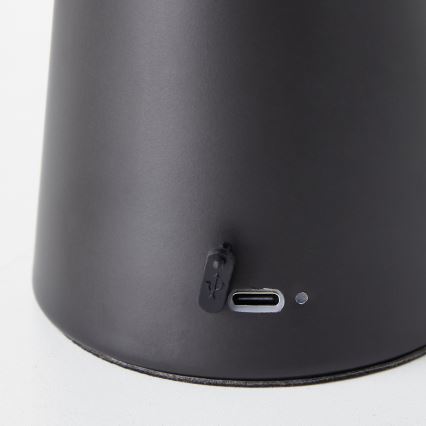 Brilliant -LED Zatemnitvena namizna svetilka na dotik MUFFIN LED/3W/5V USB IP44 črna
