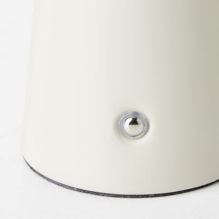 Brilliant - LED Zatemnitvena namizna svetilka na dotik MUFFIN LED/3W/5V USB 2600 mAh IP44 krém