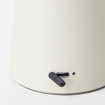 Brilliant - LED Zatemnitvena namizna svetilka na dotik MUFFIN LED/3W/5V USB 2600 mAh IP44 krém