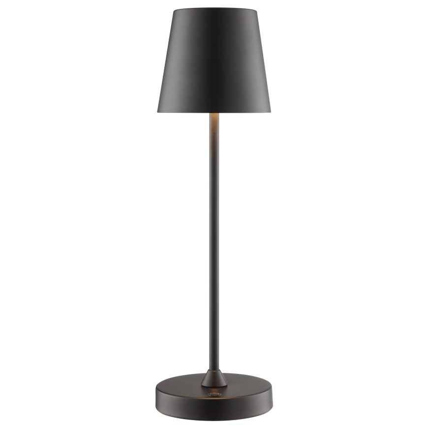 Brilliant - LED zatemnjevalna polnilna zunanja namizna svetilka na dotik ELORA LED/2,5W/5V 2700K 2600 mAh IP44 črna