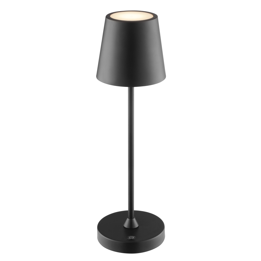 Brilliant - LED zatemnjevalna polnilna zunanja namizna svetilka na dotik ELORA LED/2,5W/5V 2700K 2600 mAh IP44 črna