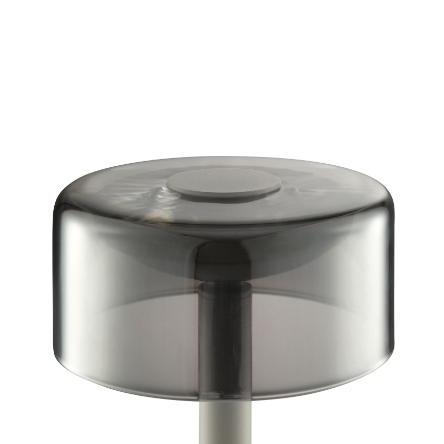 Brilliant - LED polnilna zunanja namizna svetilka RAZOR z zatemnitveno funkcijo in upravljanjem na dotik LED/2,5W/5V 2700K 2600 mAh IP44 siva