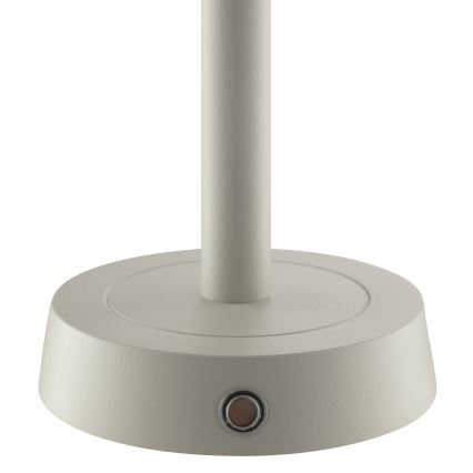 Brilliant - LED polnilna zunanja namizna svetilka RAZOR z zatemnitveno funkcijo in upravljanjem na dotik LED/2,5W/5V 2700K 2600 mAh IP44 siva