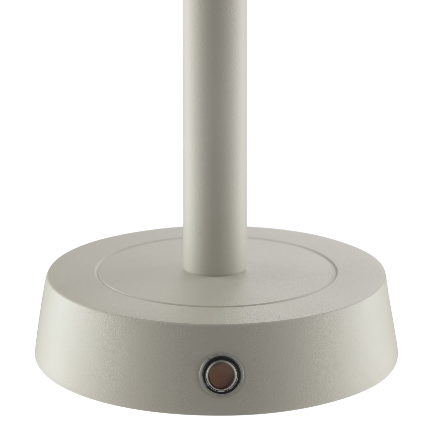 Brilliant - LED polnilna zunanja namizna svetilka RAZOR z zatemnitveno funkcijo in upravljanjem na dotik LED/2,5W/5V 2700K 2600 mAh IP44 siva