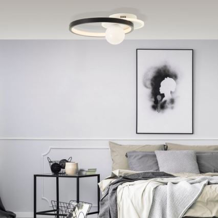 Brilliant - LED Zatemnitvena stropna svetilka ATLANTA LED/24W/230V črna/bela