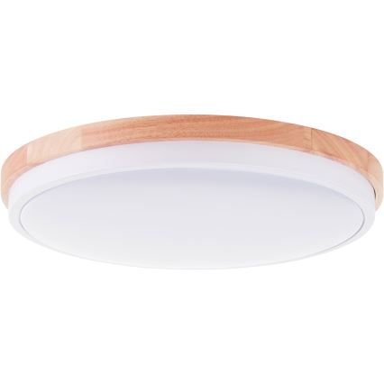 Brilliant - LED Zatemnitvena stropna svetilka BAARLO LED/24W/230V pr. 35 cm bela/guma fig - FSC certifikat