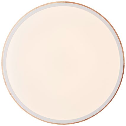 Brilliant - LED Zatemnitvena stropna svetilka BAARLO LED/24W/230V pr. 35 cm bela/guma fig - FSC certifikat