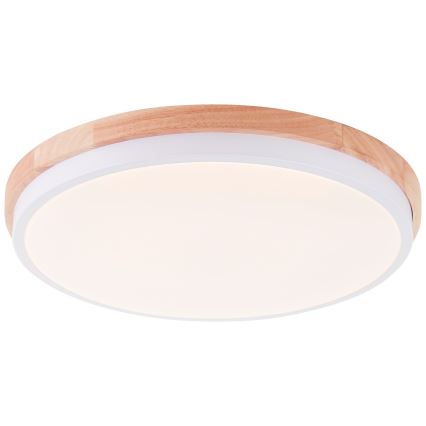 Brilliant - LED Zatemnitvena stropna svetilka BAARLO LED/24W/230V pr. 35 cm bela/guma fig - FSC certifikat