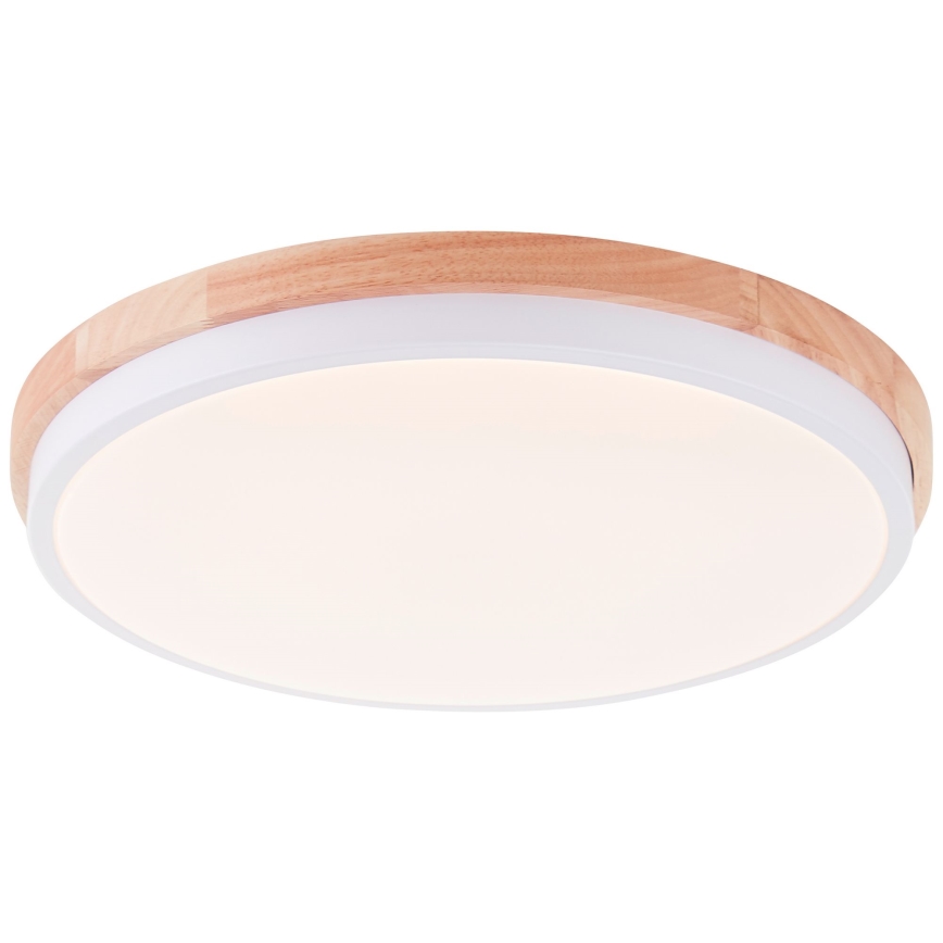 Brilliant - LED Zatemnitvena stropna svetilka BAARLO LED/24W/230V pr. 35 cm bela/guma fig - FSC certifikat