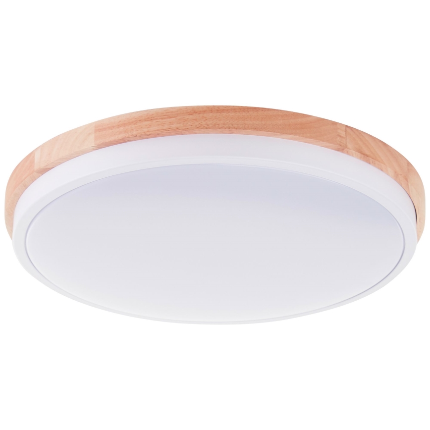 Brilliant - LED Zatemnitvena stropna svetilka BAARLO LED/24W/230V pr. 35 cm bela/guma fig - FSC certifikat
