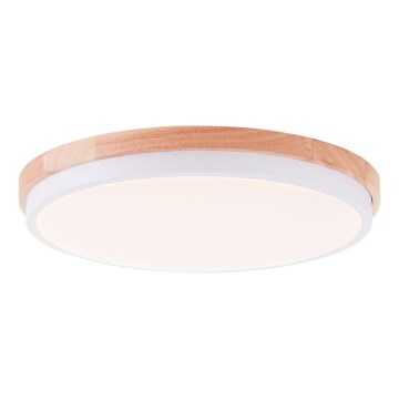 Brilliant - LED Zatemnitvena stropna svetilka BAARLO LED/24W/230V pr. 35 cm bela/guma fig - FSC certifikat