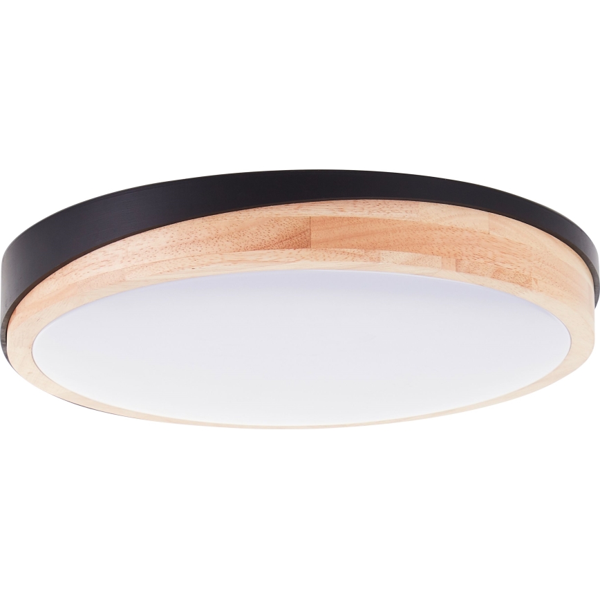 Brilliant - LED Zatemnitvena stropna svetilka BAARLO LED/24W/230V pr. 35 cm črna/guma fig - FSC certifikat