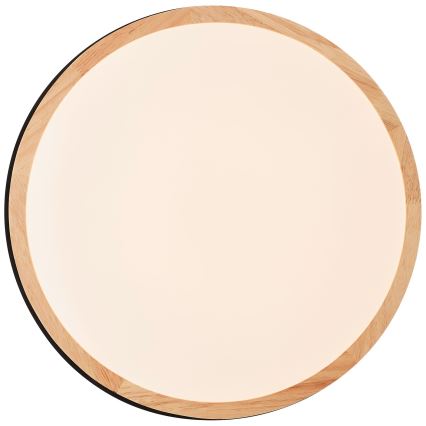Brilliant - LED Zatemnitvena stropna svetilka BAARLO LED/24W/230V pr. 35 cm črna/guma fig - FSC certifikat