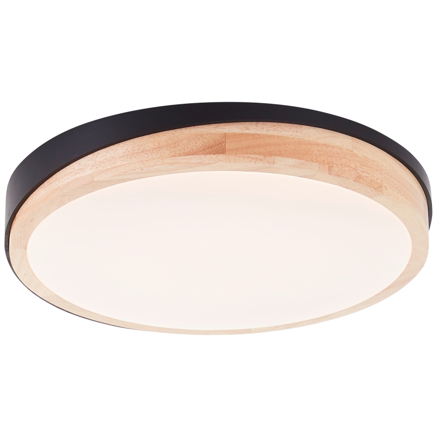 Brilliant - LED Zatemnitvena stropna svetilka BAARLO LED/24W/230V pr. 35 cm črna/guma fig - FSC certifikat