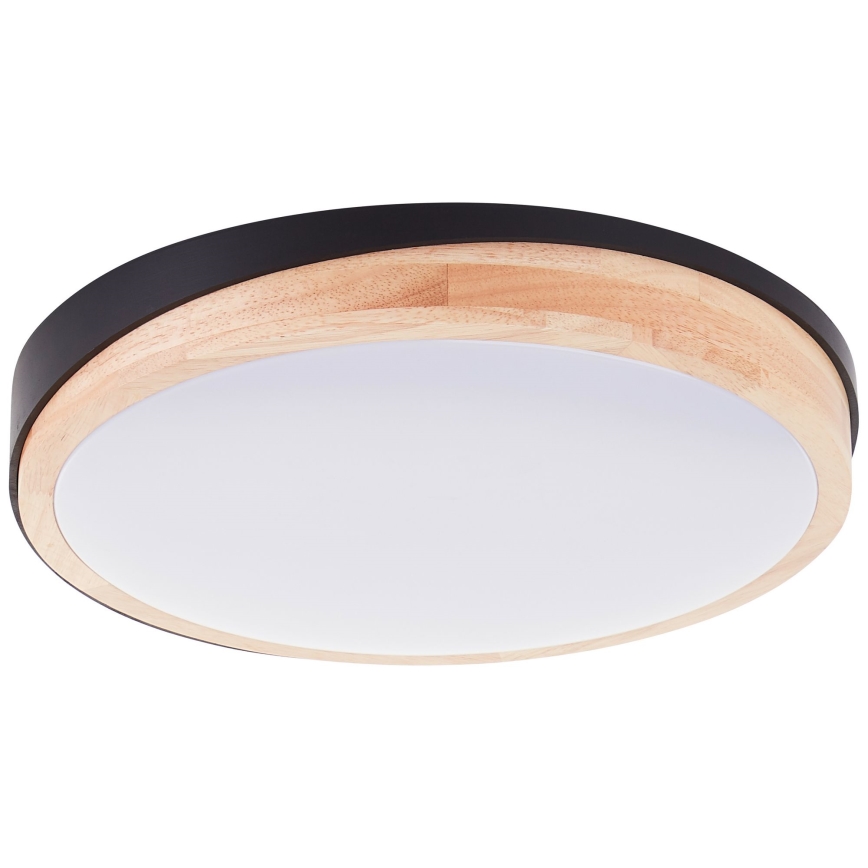 Brilliant - LED Zatemnitvena stropna svetilka BAARLO LED/24W/230V pr. 35 cm črna/guma fig - FSC certifikat