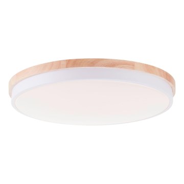 Brilliant - LED Zatemnitvena stropna svetilka BAARLO LED/36W/230V 3000-6500K pr. 50 cm bela/guma fig + Daljinski upravljalnik - FSC certifikat