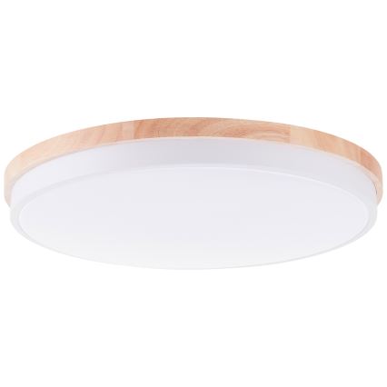 Brilliant - LED Zatemnitvena stropna svetilka BAARLO LED/36W/230V 3000-6500K pr. 50 cm bela/guma fig + Daljinski upravljalnik - FSC certifikat