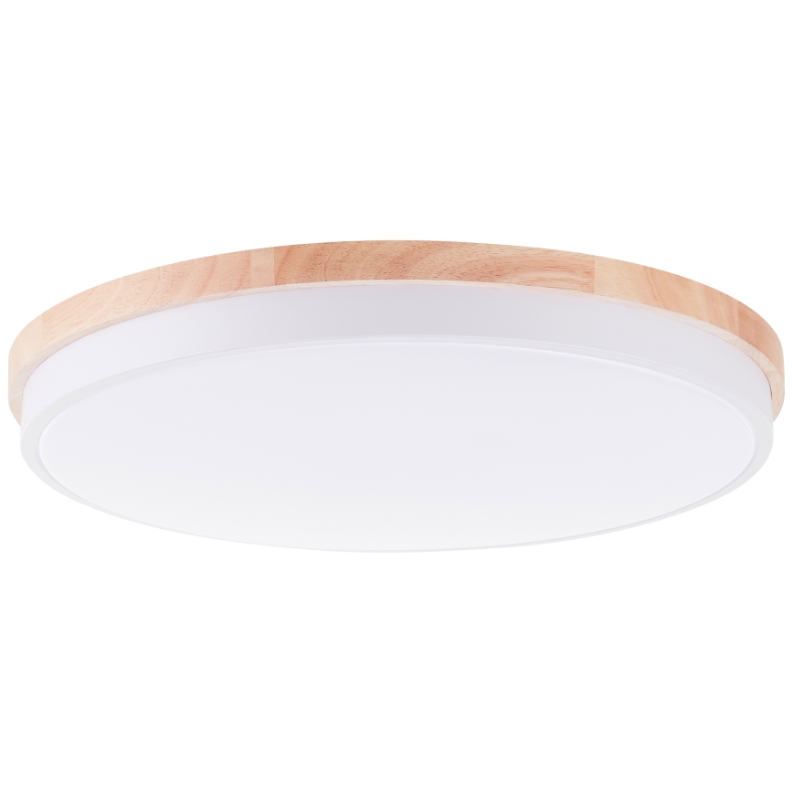 Brilliant - LED Zatemnitvena stropna svetilka BAARLO LED/36W/230V 3000-6500K pr. 50 cm bela/guma fig + Daljinski upravljalnik - FSC certifikat