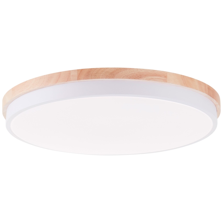 Brilliant - LED Zatemnitvena stropna svetilka BAARLO LED/36W/230V 3000-6500K pr. 50 cm bela/guma fig + Daljinski upravljalnik - FSC certifikat