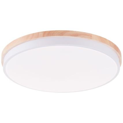 Brilliant - LED Zatemnitvena stropna svetilka BAARLO LED/36W/230V 3000-6500K pr. 50 cm bela/guma fig + Daljinski upravljalnik - FSC certifikat