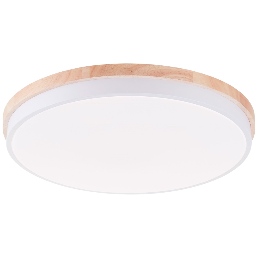 Brilliant - LED Zatemnitvena stropna svetilka BAARLO LED/36W/230V 3000-6500K pr. 50 cm bela/guma fig + Daljinski upravljalnik - FSC certifikat