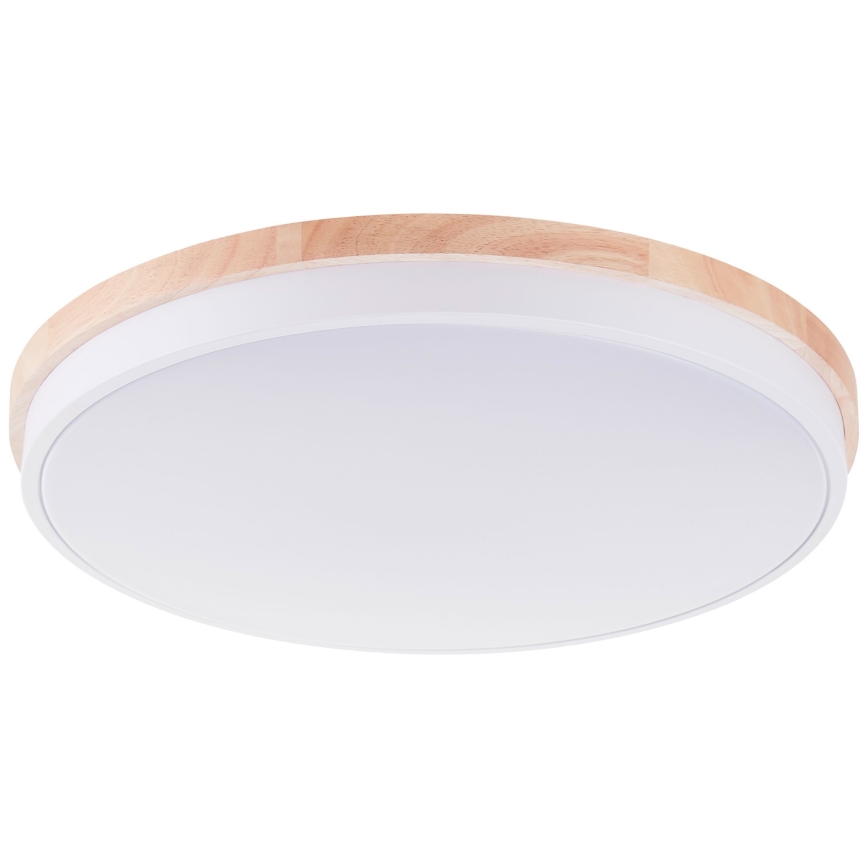 Brilliant - LED Zatemnitvena stropna svetilka BAARLO LED/36W/230V 3000-6500K pr. 50 cm bela/guma fig + Daljinski upravljalnik - FSC certifikat