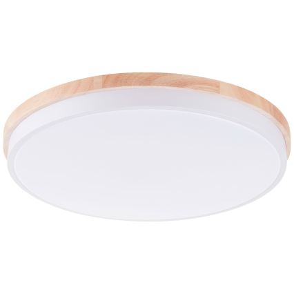 Brilliant - LED Zatemnitvena stropna svetilka BAARLO LED/36W/230V 3000-6500K pr. 50 cm bela/guma fig + Daljinski upravljalnik - FSC certifikat