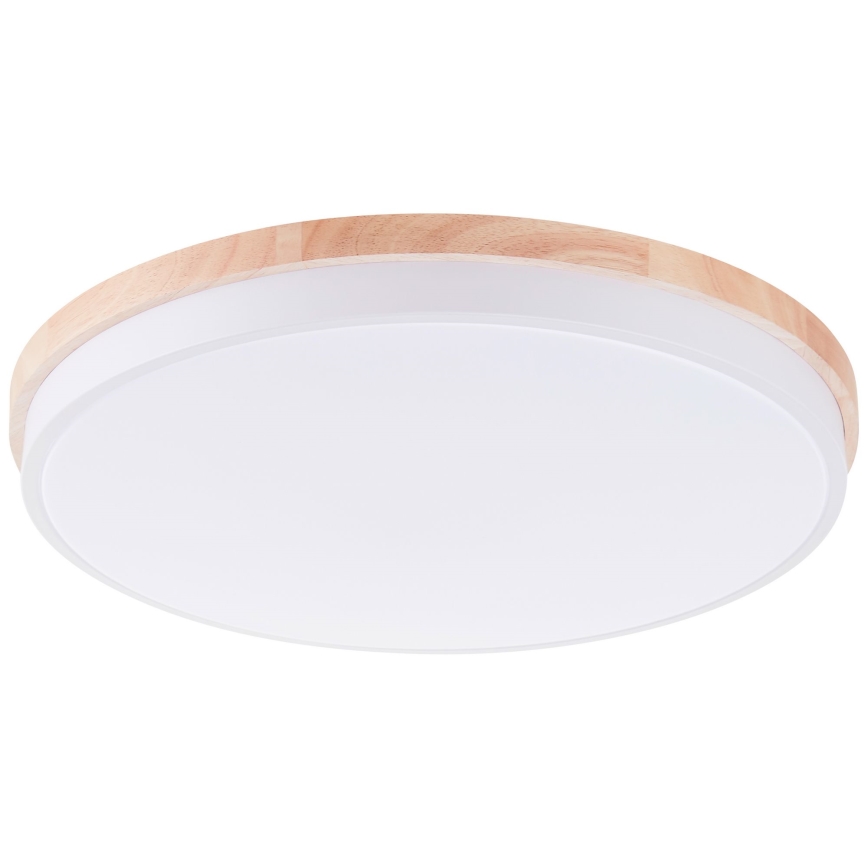 Brilliant - LED Zatemnitvena stropna svetilka BAARLO LED/36W/230V 3000-6500K pr. 50 cm bela/guma fig + Daljinski upravljalnik - FSC certifikat