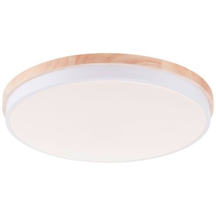 Brilliant - LED Zatemnitvena stropna svetilka BAARLO LED/36W/230V 3000-6500K pr. 50 cm bela/guma fig + Daljinski upravljalnik - FSC certifikat