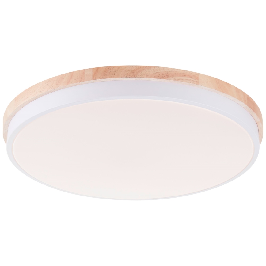 Brilliant - LED Zatemnitvena stropna svetilka BAARLO LED/36W/230V 3000-6500K pr. 50 cm bela/guma fig + Daljinski upravljalnik - FSC certifikat