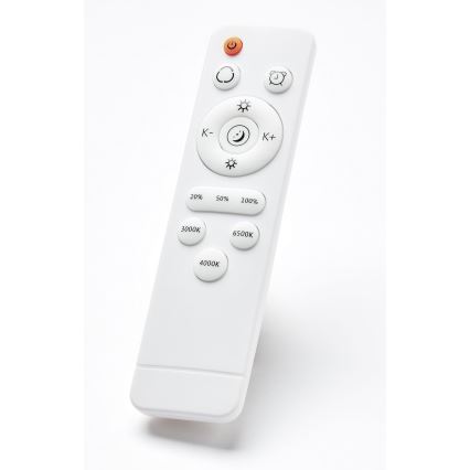 Brilliant - LED Zatemnitvena stropna svetilka BAARLO LED/36W/230V 3000-6500K pr. 50 cm bela/guma fig + Daljinski upravljalnik