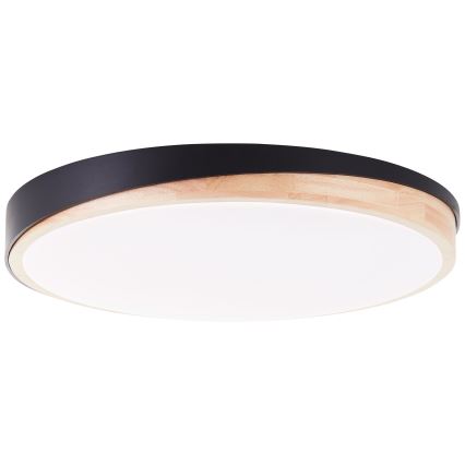 Brilliant - LED Zatemnitvena stropna svetilka BAARLO LED/36W/230V 3000-6500K pr. 50 cm črna/guma fig + Daljinski upravljalnik - FSC certifikat