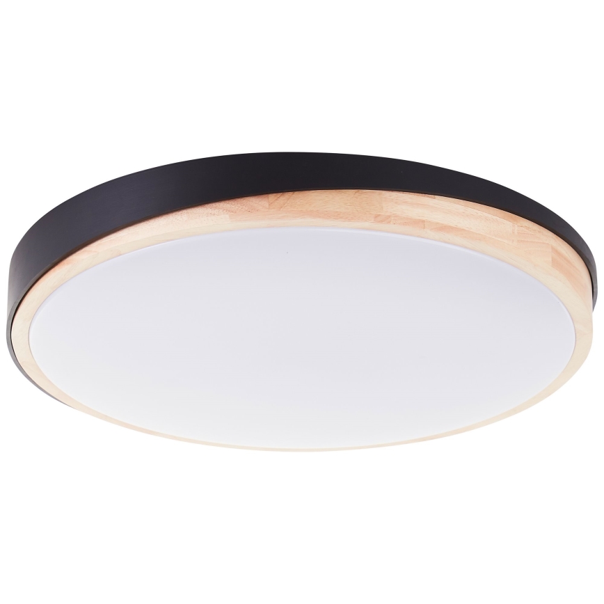 Brilliant - LED Zatemnitvena stropna svetilka BAARLO LED/36W/230V 3000-6500K pr. 50 cm črna/guma fig + Daljinski upravljalnik - FSC certifikat