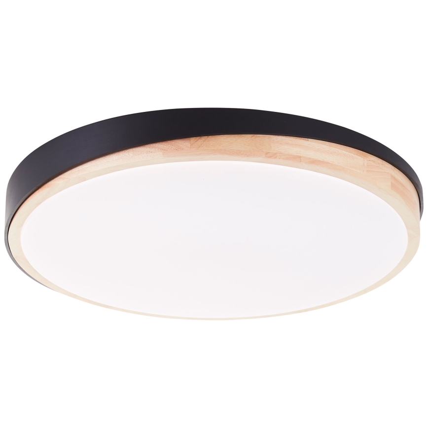Brilliant - LED Zatemnitvena stropna svetilka BAARLO LED/36W/230V 3000-6500K pr. 50 cm črna/guma fig + Daljinski upravljalnik - FSC certifikat