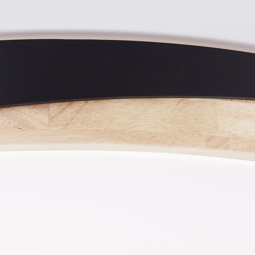 Brilliant - LED Zatemnitvena stropna svetilka BAARLO LED/36W/230V 3000-6500K pr. 50 cm črna/guma fig + Daljinski upravljalnik - FSC certifikat