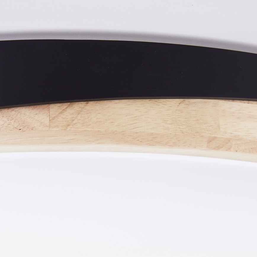 Brilliant - LED Zatemnitvena stropna svetilka BAARLO LED/36W/230V 3000-6500K pr. 50 cm črna/guma fig + Daljinski upravljalnik - FSC certifikat